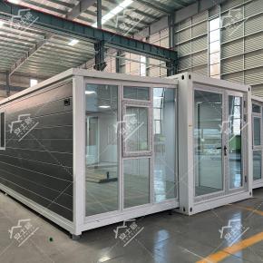 灰色40FT可扩展集装箱房内部可个性化定制 